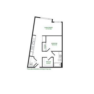 1 bed, 1 bath, 704 sqft, $2,147
