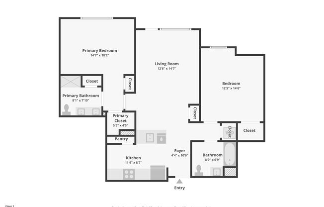 2 beds, 2 baths, 1,093 sqft, $3,005, Unit 200