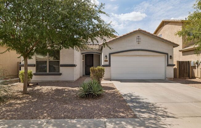 Great 3 bedroom split floor plan in Rogers Ranch, 2 car garage, Tile except in Bedrooms!!!  All appliances with pantry, Island and good storage!!!  Available NOW!!!
