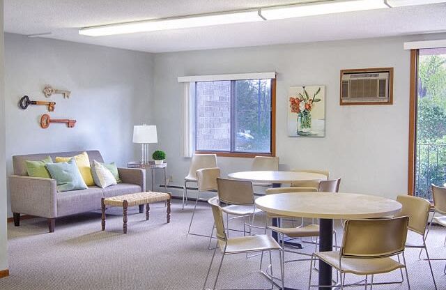 Dining And Living at Creek Point Apartments, Hopkins, MN