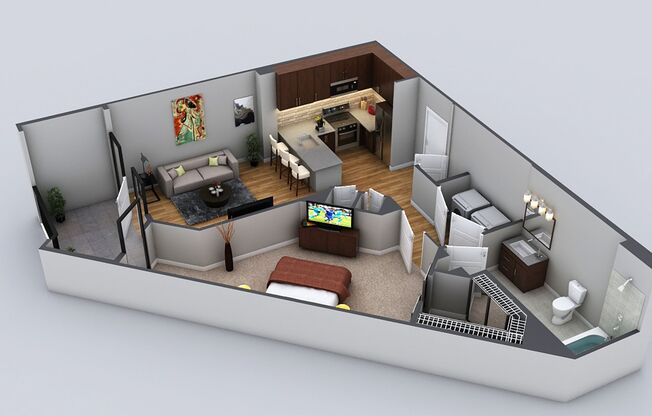 1 bed, 1 bath, 772 sqft, $1,995, Unit B-238