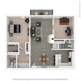 1 bed, 2 baths, 1,012 sqft, $3,172
