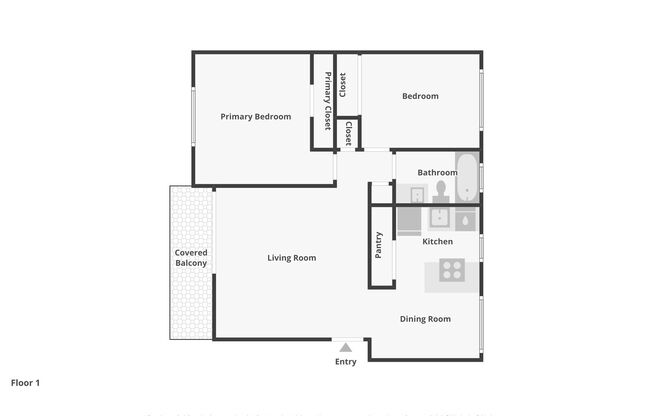 2 beds, 1 bath, 800 sqft, $1,195, Unit 431-01-15