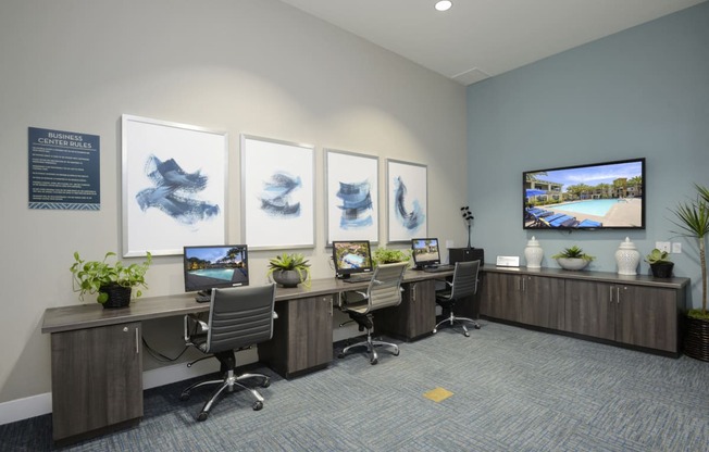 E-Lounge with High-Speed Internet at Preserve at Melrose, California, 92083