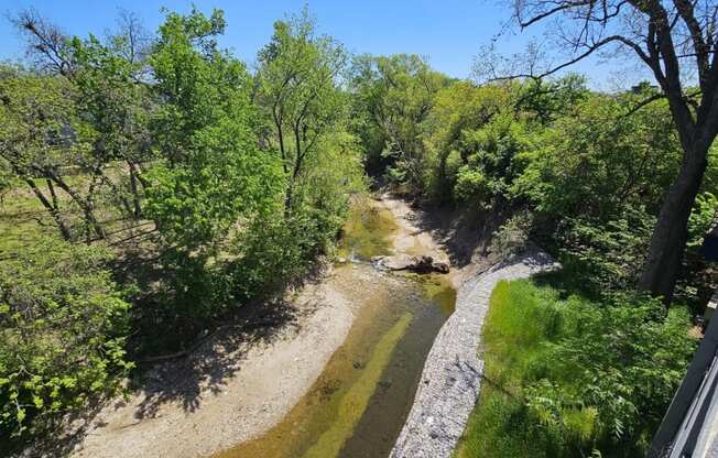 Soho balcony view of creek