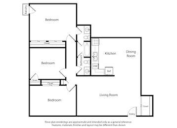 3 beds, 1.5 baths, 1,000 sqft, $1,630