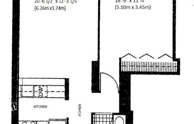 1 bed, 1 bath, 700 sqft, $4,400, Unit 25B