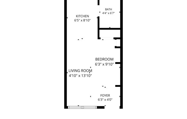 Studio, 1 bath, 288 sqft, $999