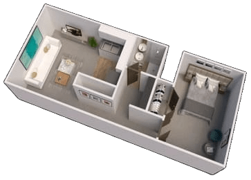 1 bed, 1 bath, 540 sqft, $860