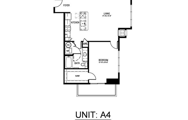 1 bed, 1 bath, 888 sqft, $2,915, Unit 253