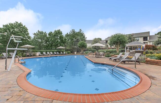 a large pool of water