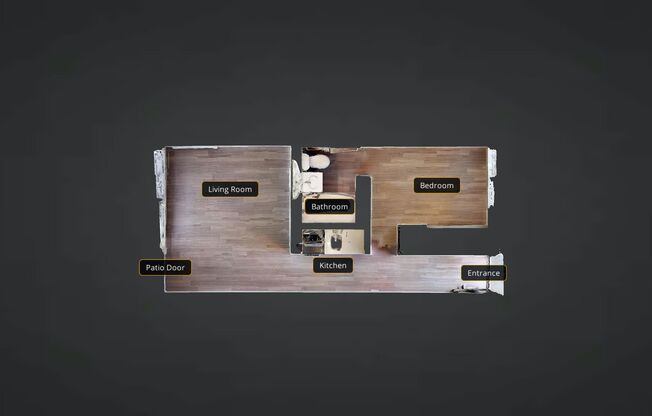Studio, 1 bath, 355 sqft, $1,350, Unit 405