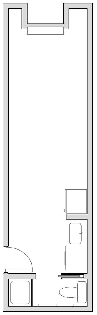 Studio, 1 bath, 379 sqft, $1,995, Unit 22-Bedroom3