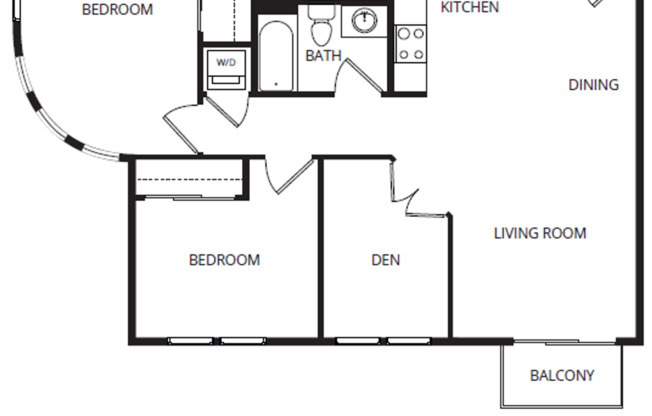 2 beds, 2 baths, 1,072 sqft, $1,600, Unit 35-329