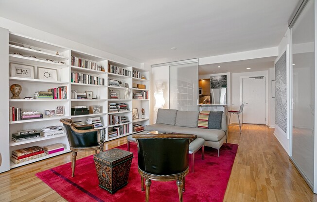 Gorgeous designer one bedroom in Hayes Valley w/lots of light, views, W/D, private patio, roof deck, gym and parking!