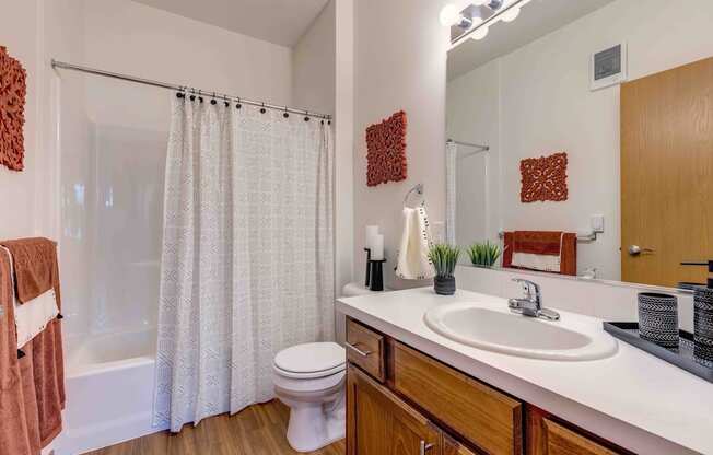 our apartments offer a bathroom with a bathtub