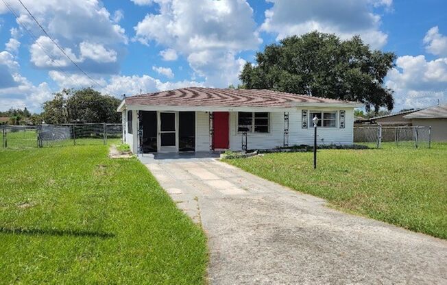 Very cute 3 bedroom 1.5 bath with large yard available now . . .