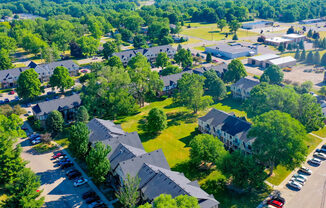 Aerial View Of The Community at Fairlane Apartments, Springfield, 49037