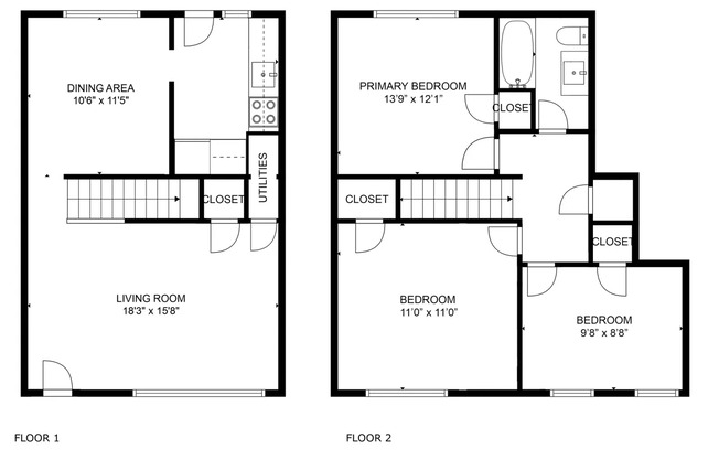 3 beds, 1 bath, 1,265 sqft, $1,450, Unit 589CC03