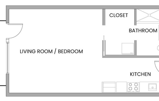 Studio, 1 bath, 463 sqft, $3,299, Unit 606