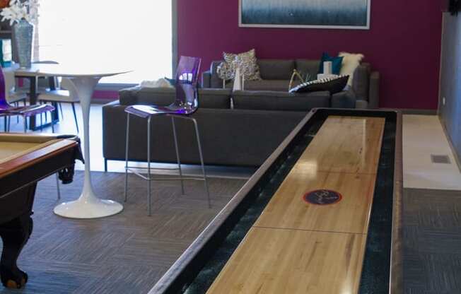 Shuffle Board In Clubhouse at Monaco Lakes, Denver, CO, 80222