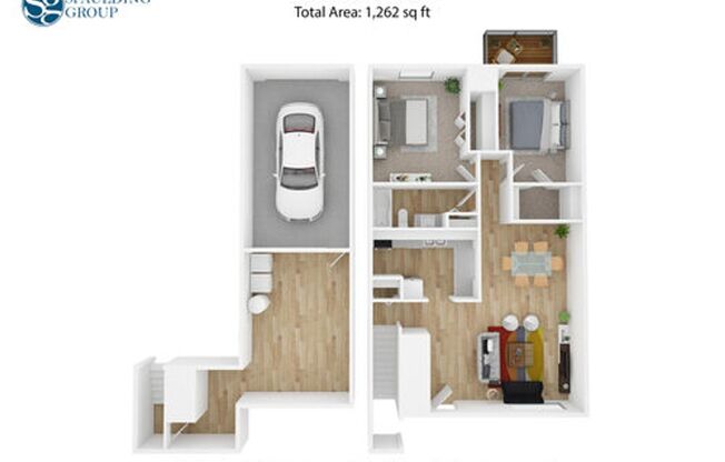 2 beds, 1 bath, 1,262 sqft, $1,875, Unit 2029