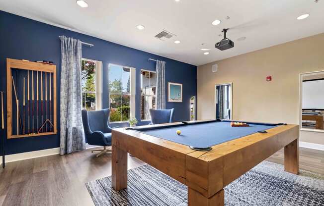 Upgraded Game Room at the Ascent at the Galleria in Roseville, California