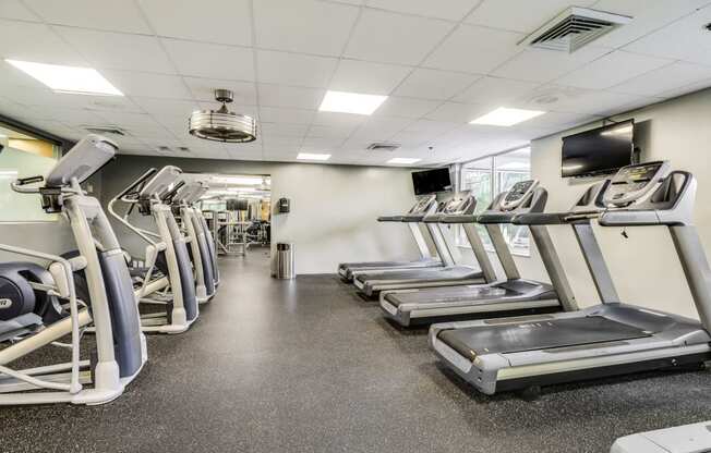 Fitness center cardio room  at Lenox Park, Silver Spring, MD, 20910