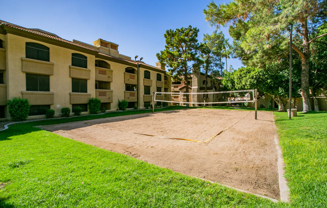 Sand Volleyball Court at South Scottsdale Apartments for Rent
