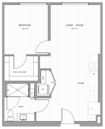 1 bed, 1 bath, 795 sqft, $2,365