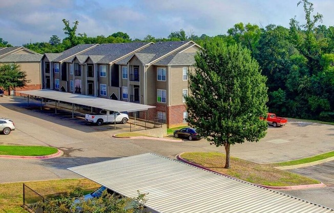 Covered parking at Longview TX apartments