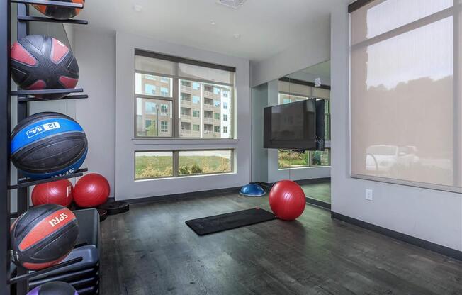 Modern Fitness Center at Berewick Pointe Apartment Homes in North Carolina