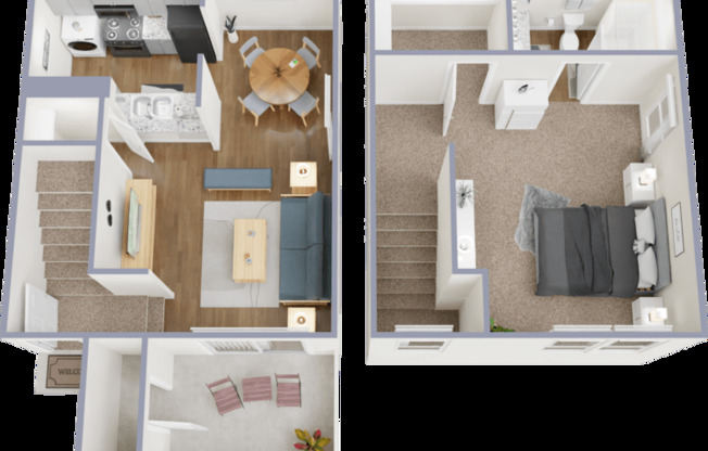 1 bed, 1 bath, 750 sqft, $891