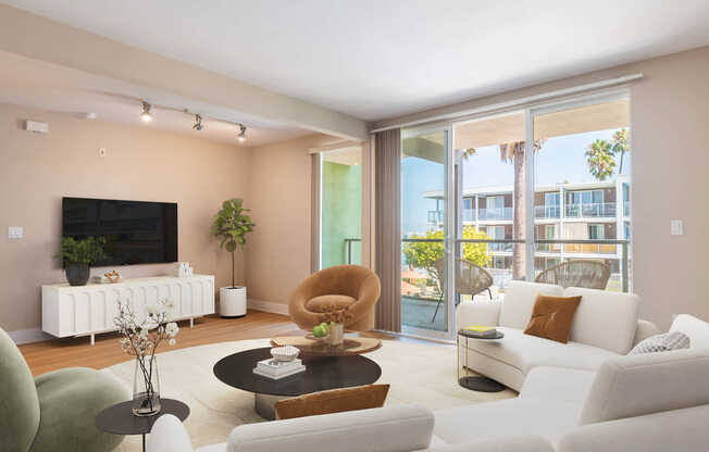 Living Room with Hard Surface Flooring