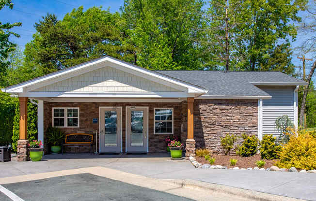 Leasing Office Exterior at West Pointe Apartments, Burlington, NC, 27215