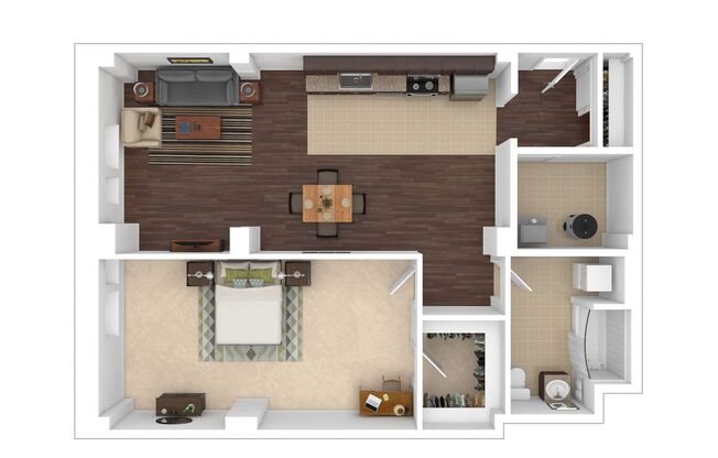 1 bed, 1 bath, 873 sqft, $2,215, Unit T-A01