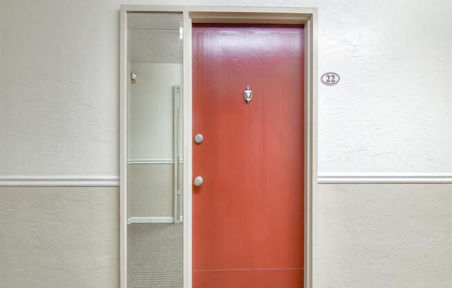 Door View at Magnolia Place Apartments, Sunnyvale, CA, 94087