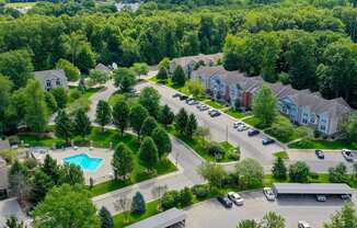 Aerial View Of The Community at The Highlands Apartments, Elkhart, IN, 46514