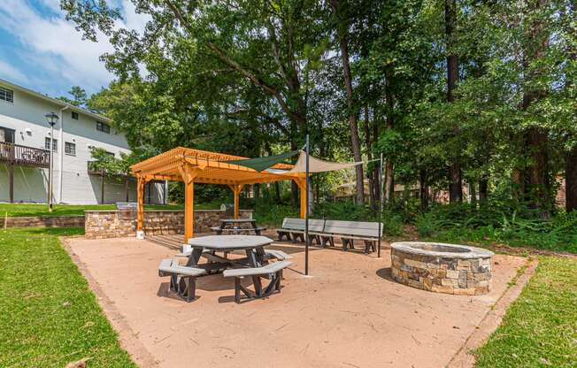 Firepit Grill Picnic Area  at Pinewood Townhomes, Tucker, GA, 30084