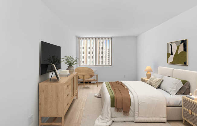 Bedroom with Hard Surface Flooring