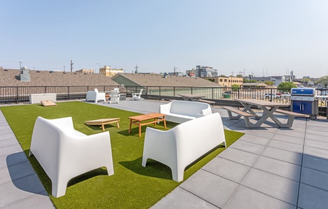 Outdoor Patio at First Street Lofts in Downtown Bismarck, Bismarck, North Dakota