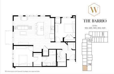 2 beds, 2 baths, 1,117 sqft, $2,228