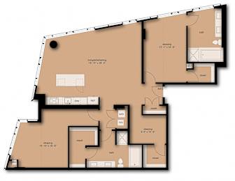 2 beds, 2 baths, 1,911 sqft, $8,394