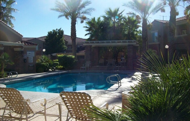 First floor two bedroom in gated Silverado Ranch community