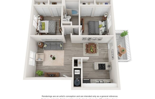 2 beds, 1 bath, 950 sqft, $1,049, Unit 118