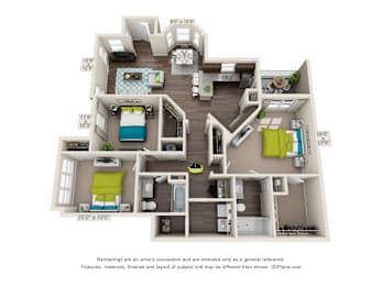 3 beds, 2 baths, 1,429 sqft, $2,005