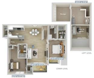 2 beds, 2 baths, 1,395 sqft, $5,484