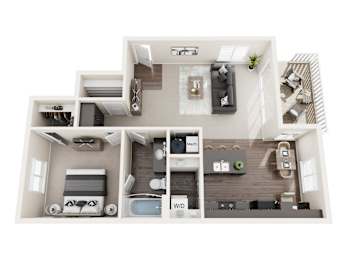 1 bed, 1 bath, 805 sqft, $1,126