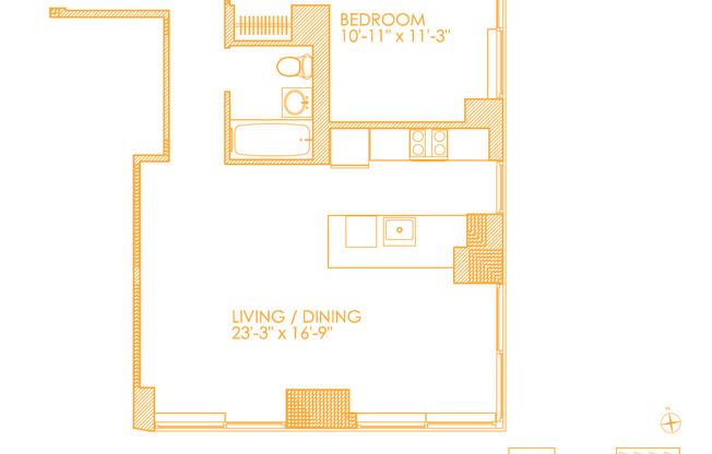 1 bed, 1 bath, $4,565, Unit 1804