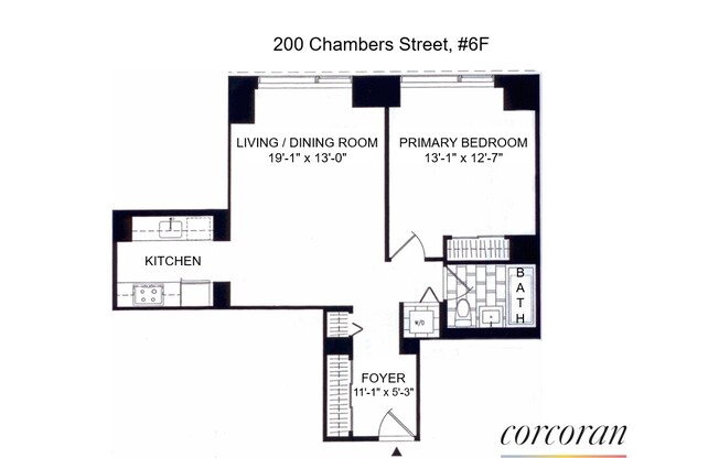 1 bed, 1 bath, 750 sqft, $8,500, Unit 6F